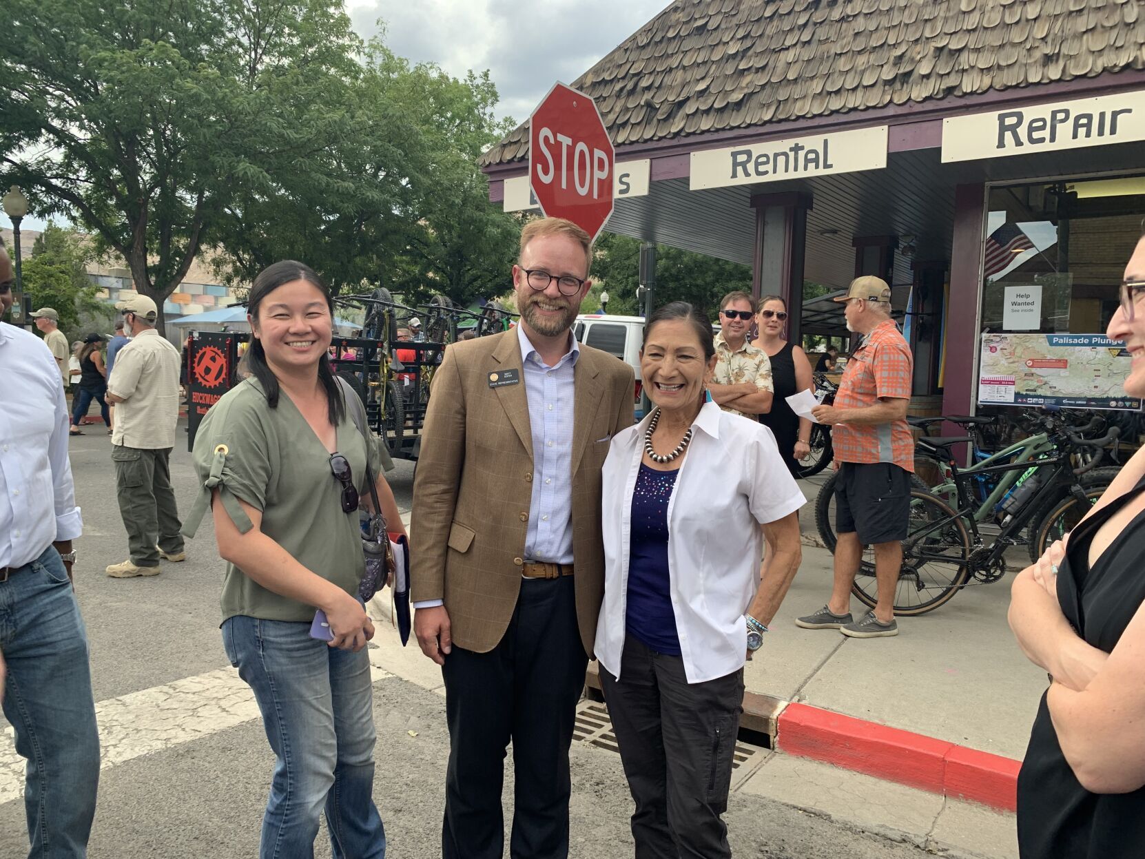 State Rep. Matt Soper and wife and Haaland